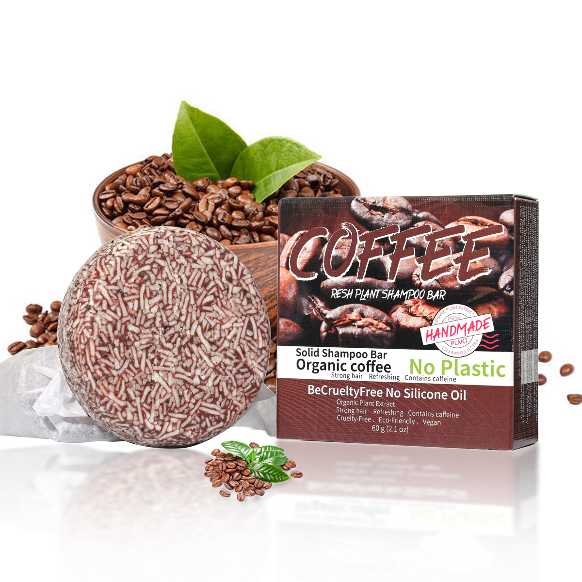 Castor Oil Soap - Coffee flavored shampoo, nourishing hair essential
