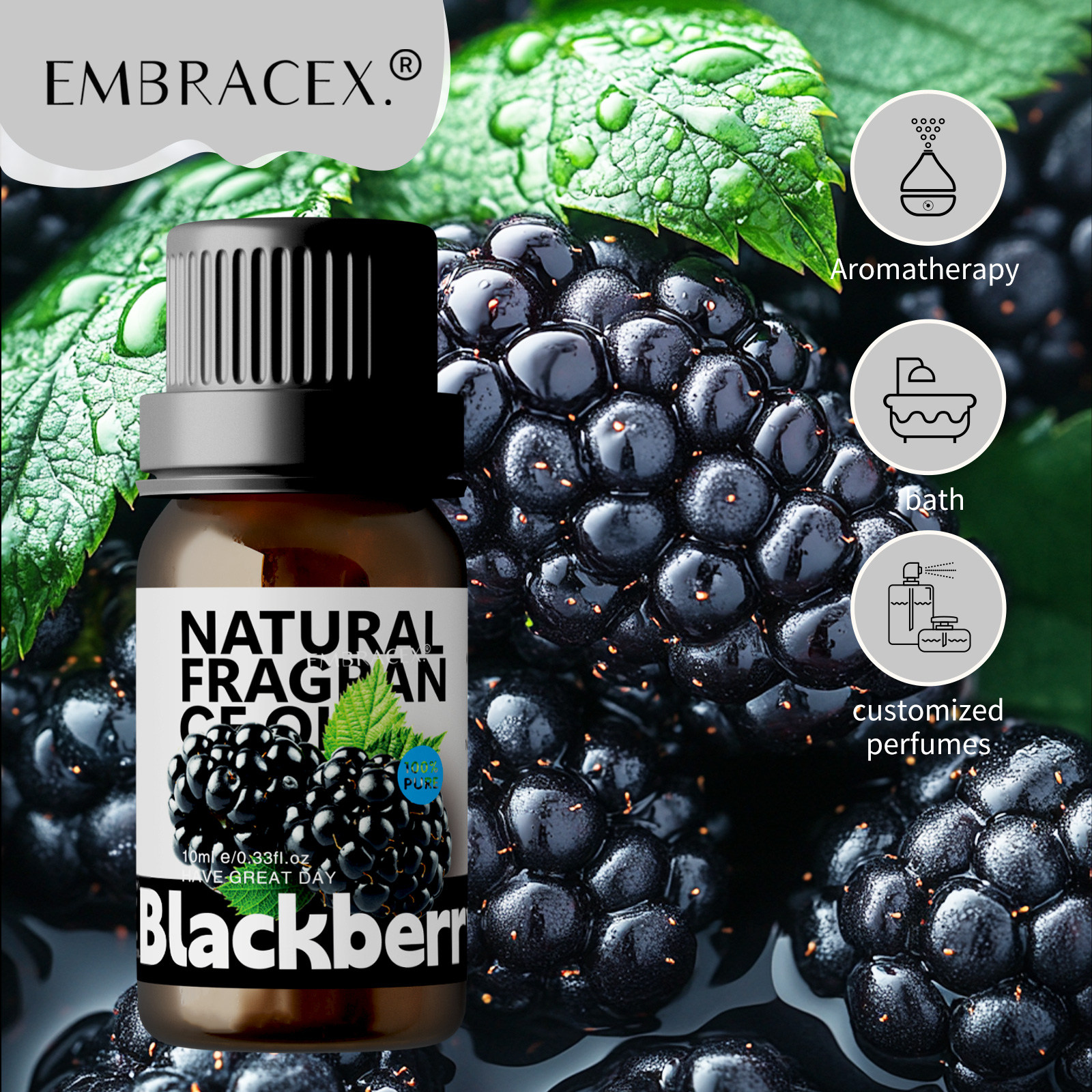 Soap Making Essential Oils - 10ml Blackberry Essential Oils Blackberry women's