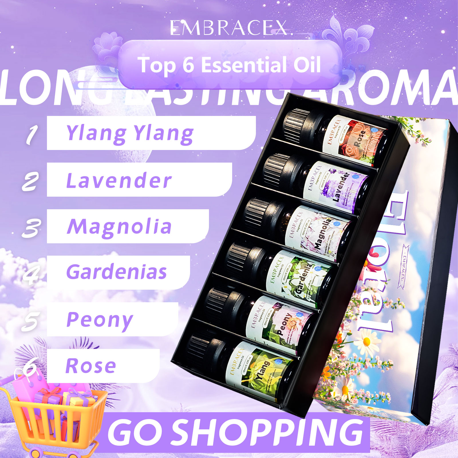 Soap Making Friend - 6PC/1PC 10ML Floral Essential oil Fragrance