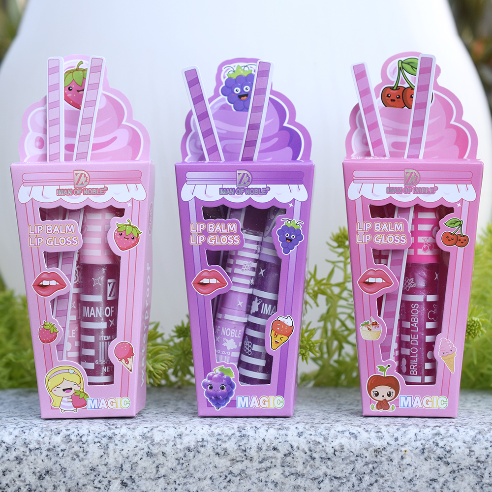 Shea Butter Raw - Cute Ice Cream Shiny Lip Gloss