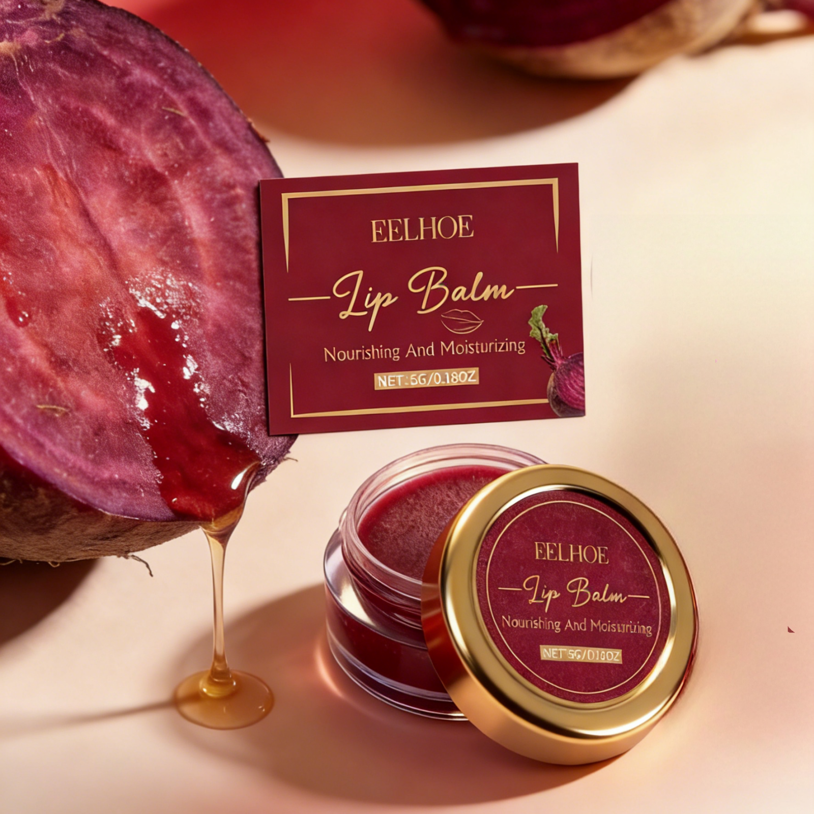 Shea Butter Raw - EELHOE Beetroot Red Tinted Lip Balm