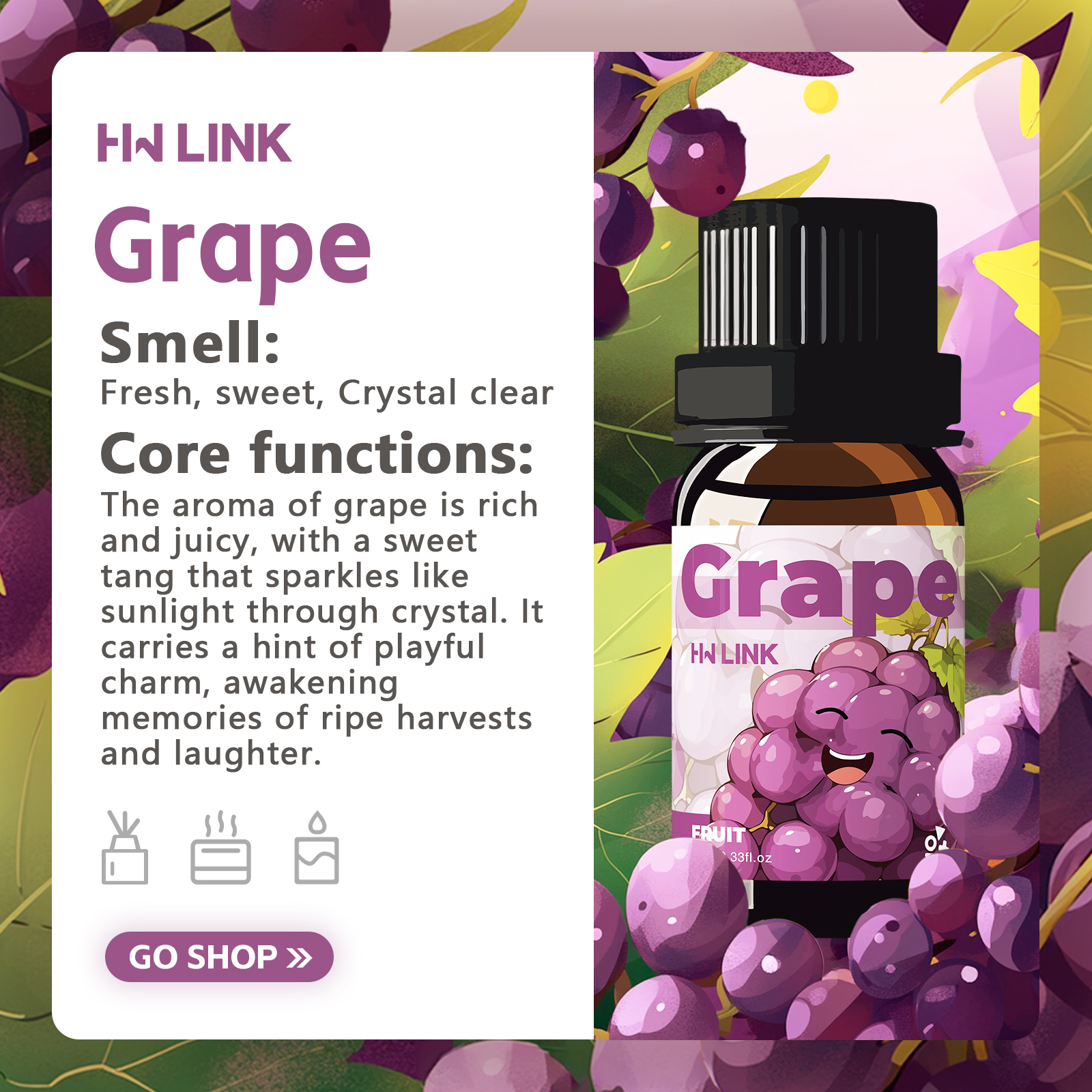Grape Essential Oil 10ml Perfu - Soap Making Essential Oils 리뷰 및 가격