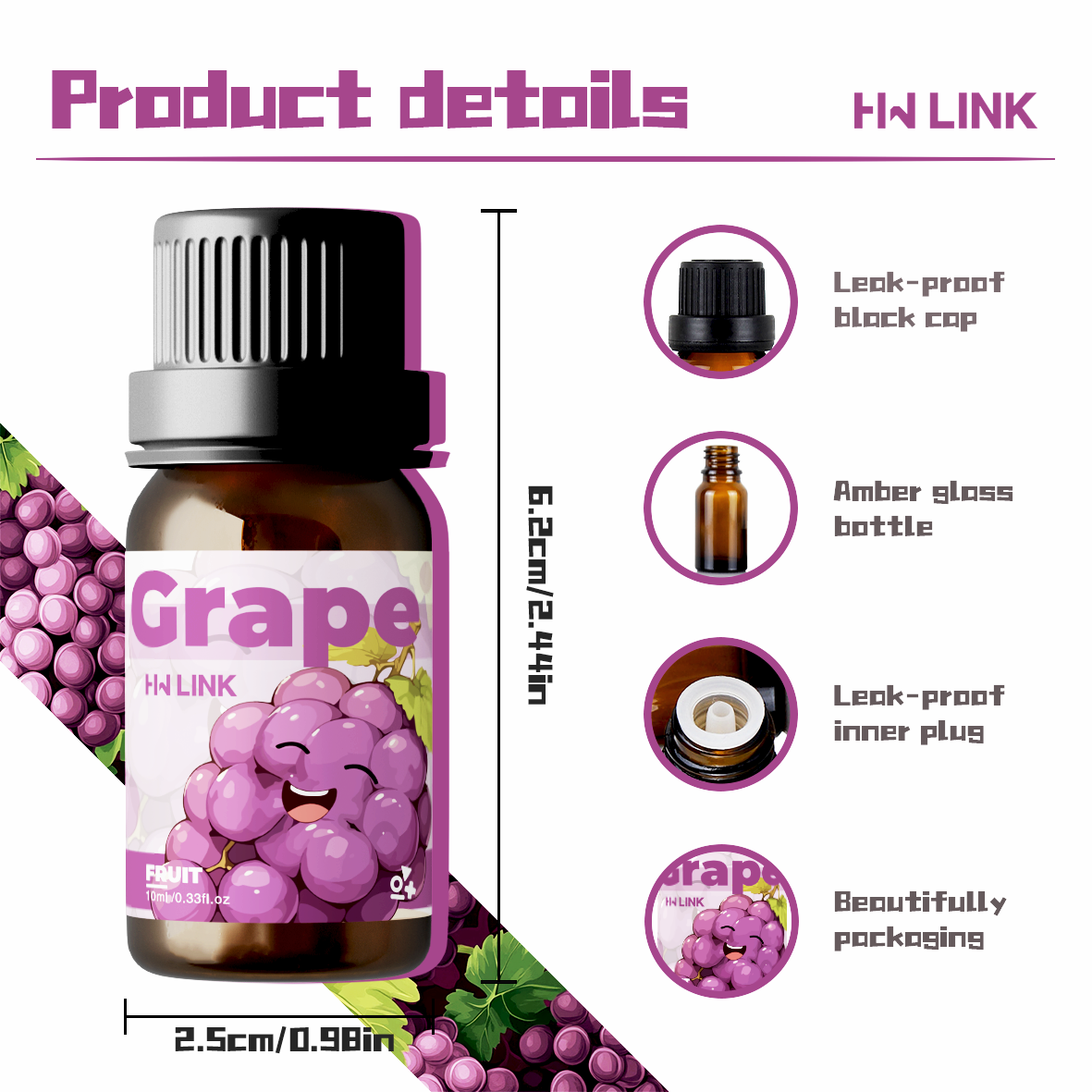 Grape Essential Oil 10ml Perfu - Soap Making Essential Oils 리뷰 및 가격