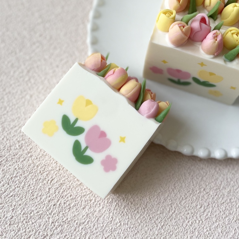 Flower Tulip Pattern Clay Extr - Soap Making Hobby 리뷰 및 가격