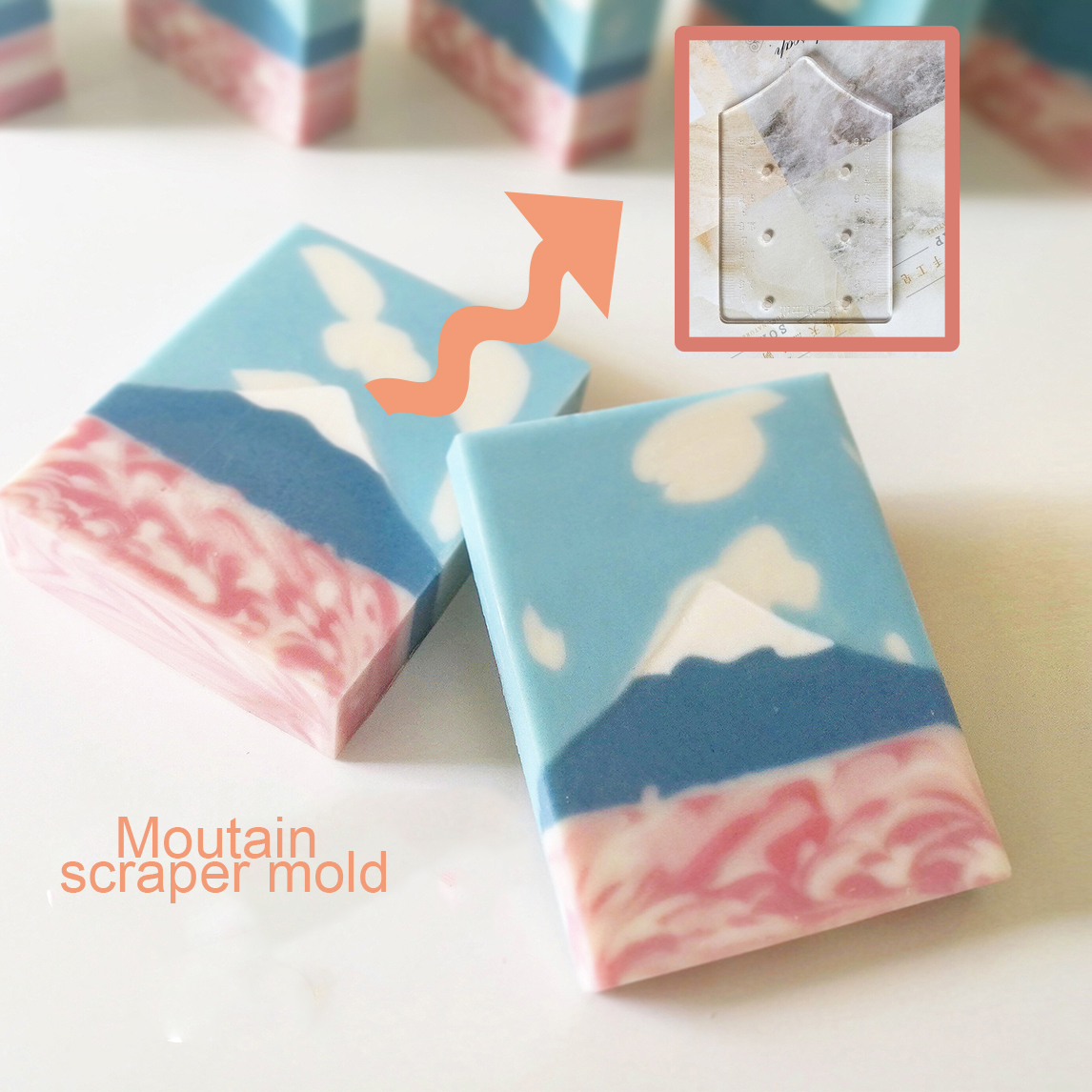 Moutain Pattern Scraper Rib So - Soap Making Hobby 리뷰 및 가격