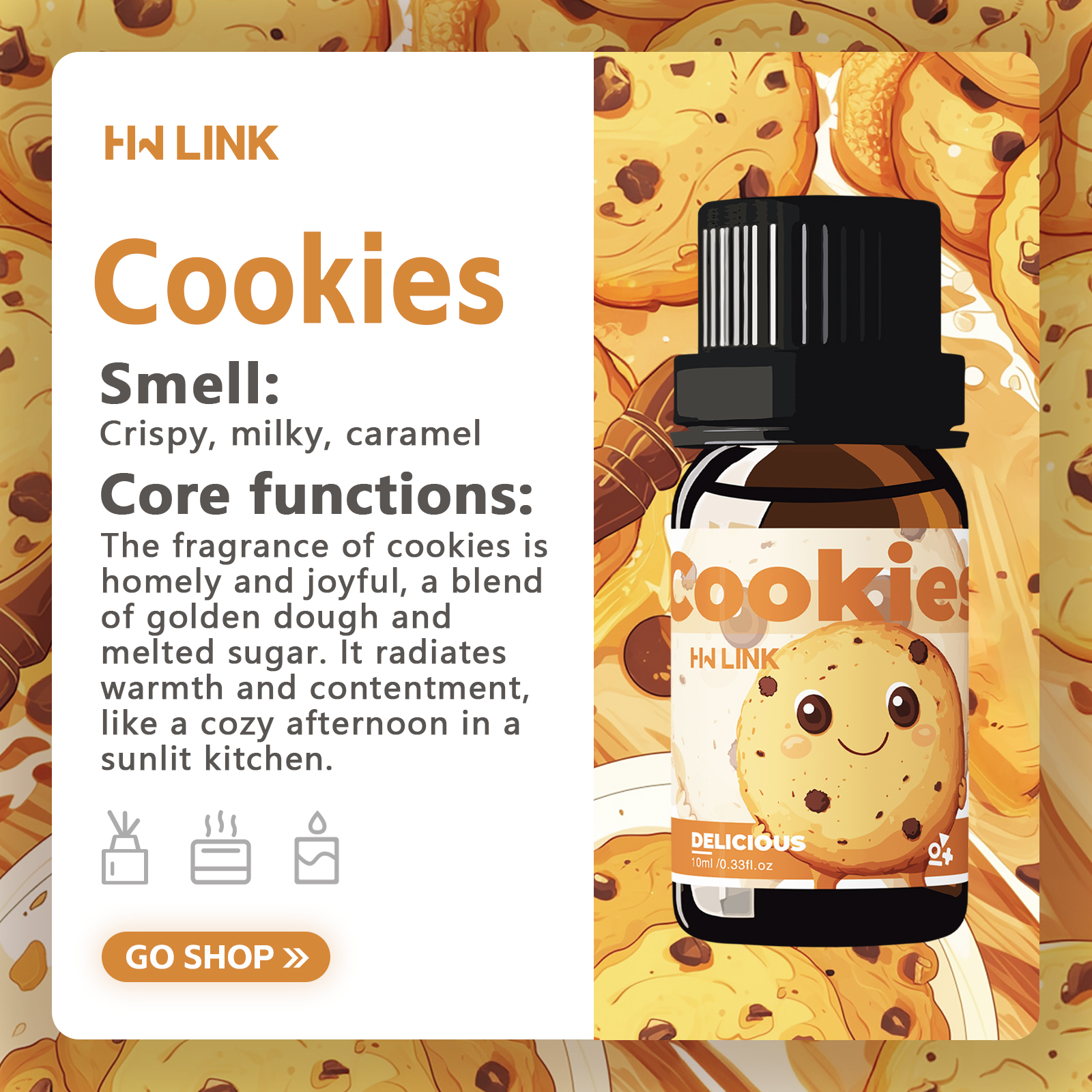 10ml Cookies Essential Oils Pe - Soap Making Essential Oils 리뷰 및 가격
