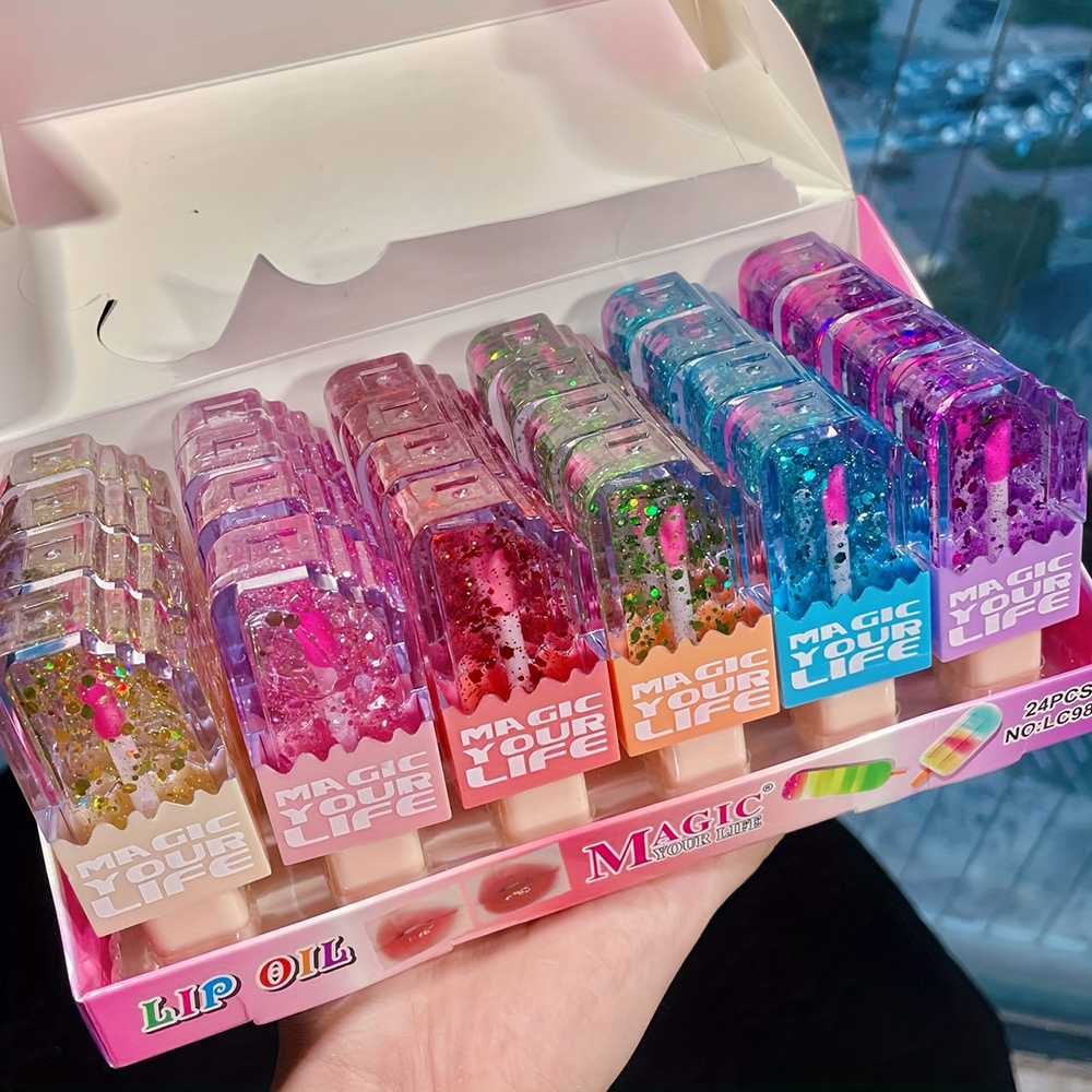 24pcs Cute Ice Cream Sequin Li - Shea Butter Raw 리뷰 및 가격