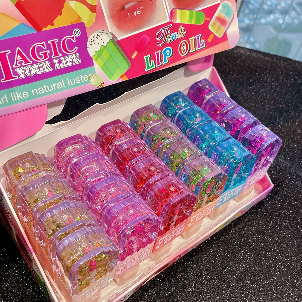 24pcs Cute Ice Cream Sequin Li - Shea Butter Raw 리뷰 및 가격