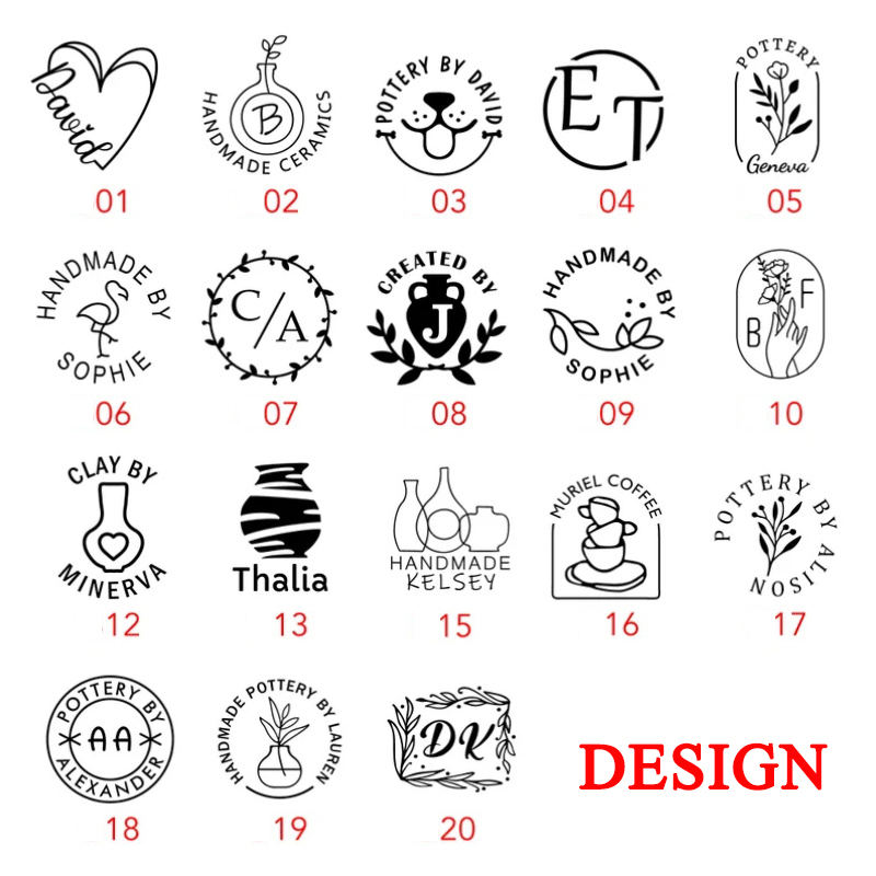 Custom Pottery Stamp for Clay  - Soap Stamp Custom 리뷰 및 가격