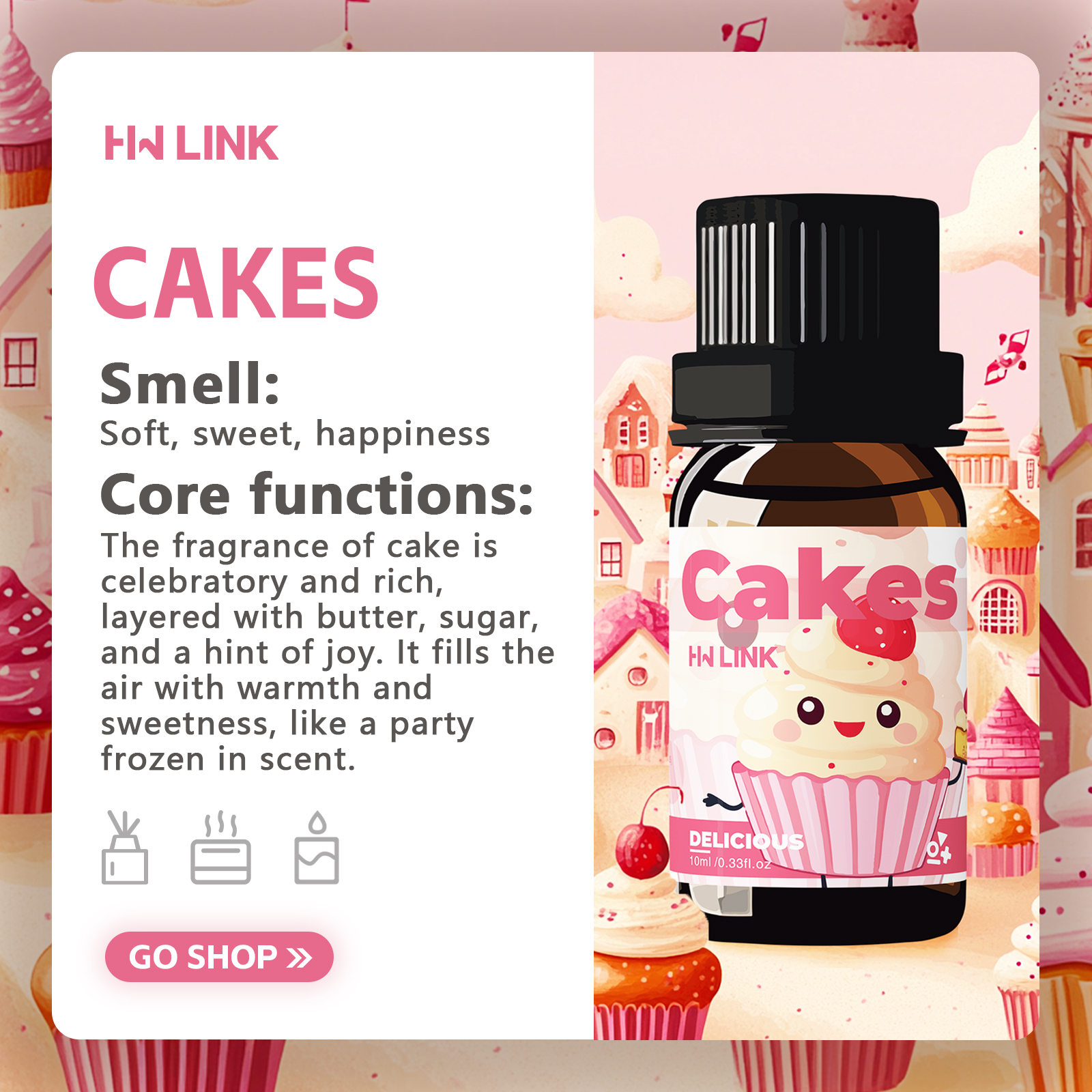 10ml Cakes Essential Oils Perf - Soap Making Essential Oils 리뷰 및 가격