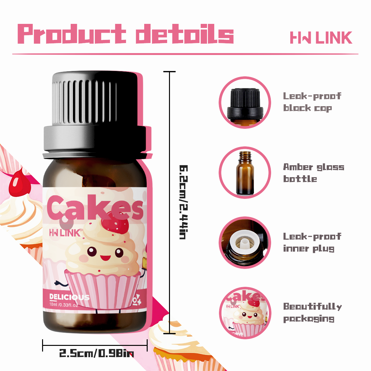 10ml Cakes Essential Oils Perf - Soap Making Essential Oils 리뷰 및 가격