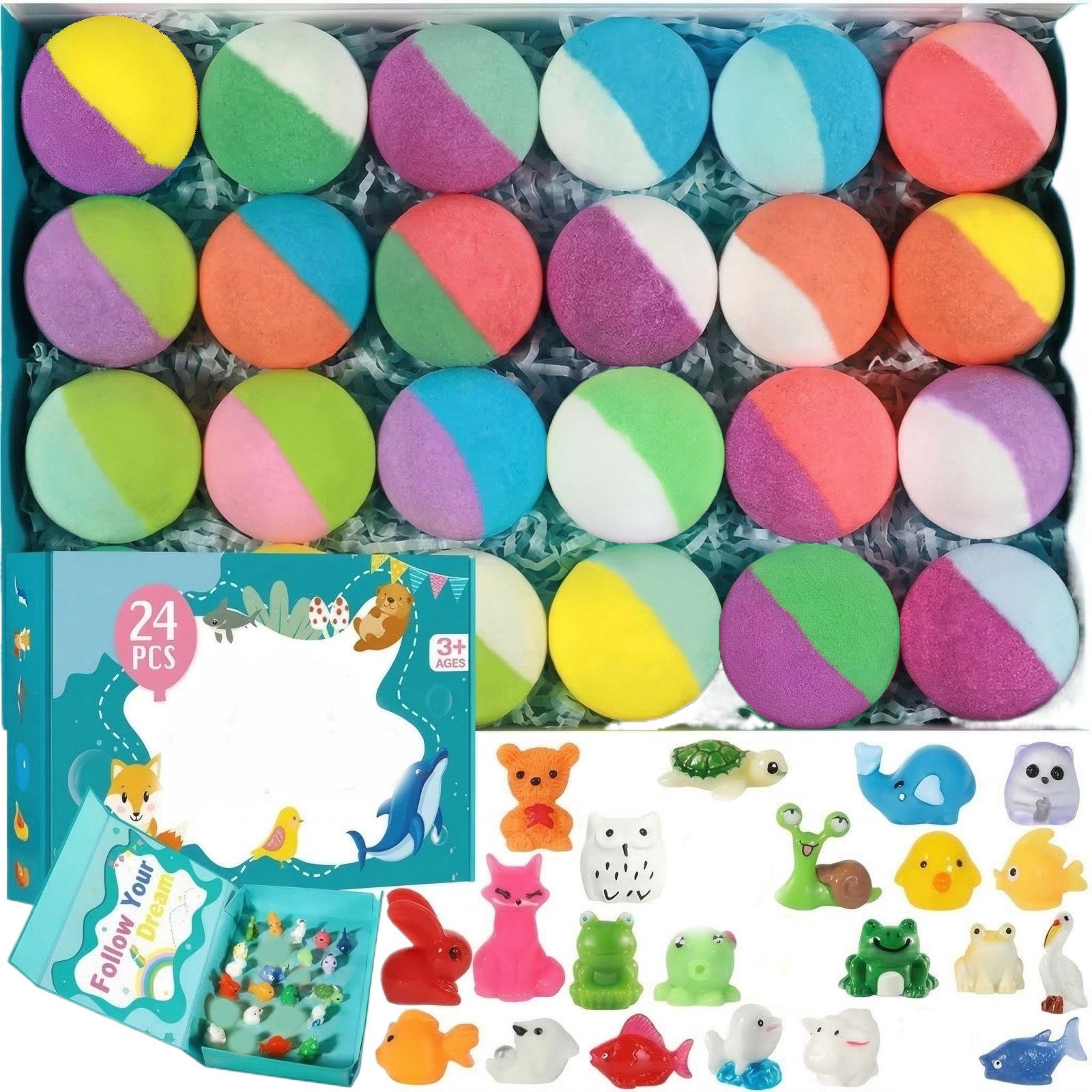 24 PCS Surprise Bath Bombs Spa - Shea Butter Raw 리뷰 및 가격