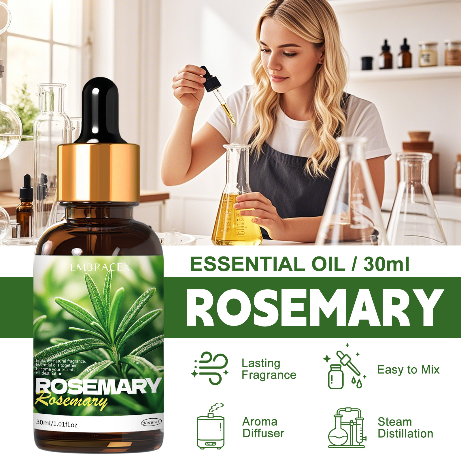 30ml Rosemary Natural Plant Es - Soap Making Friend 리뷰 및 가격