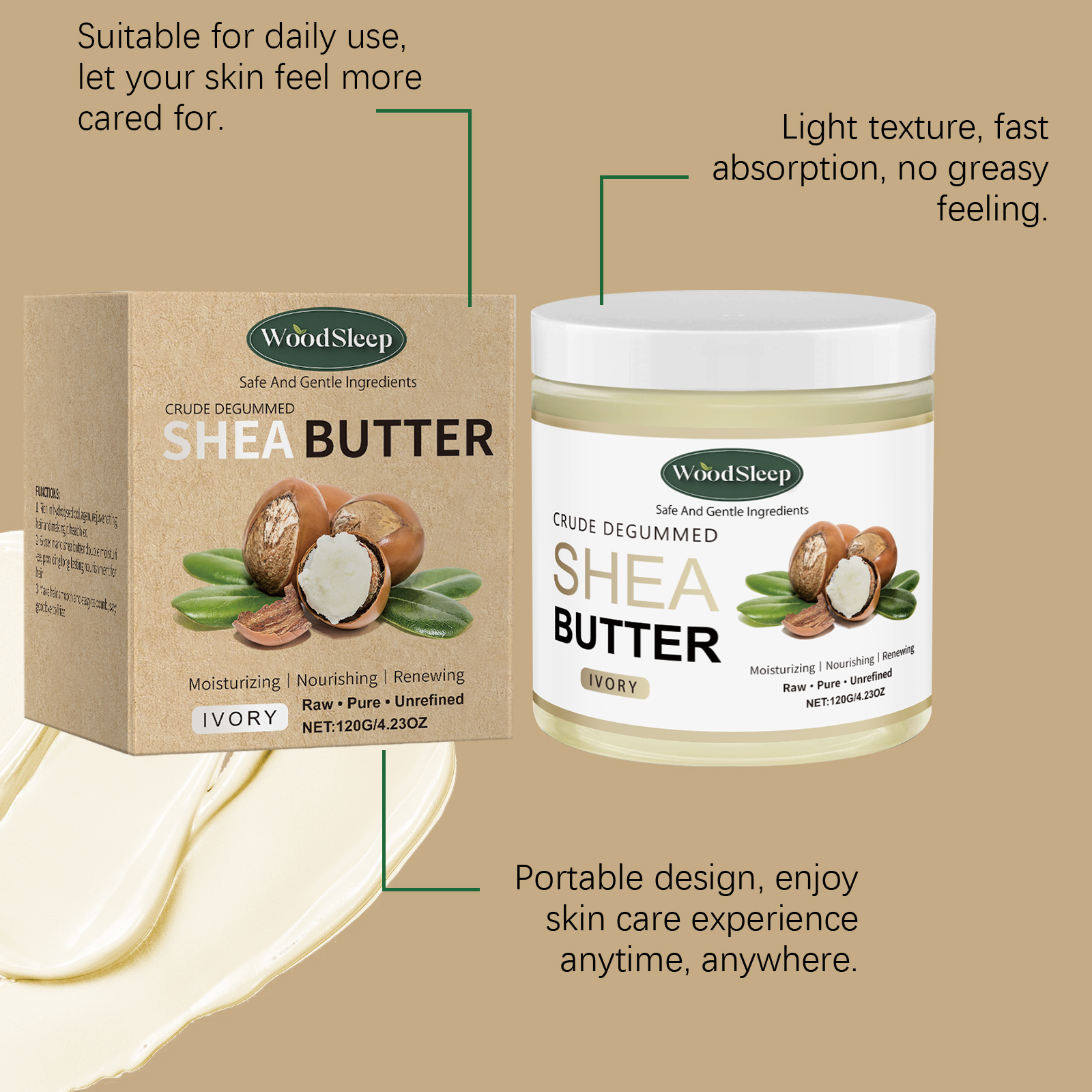 Crude Shea Butter Cream for Ex - Shea Butter Raw 리뷰 및 가격