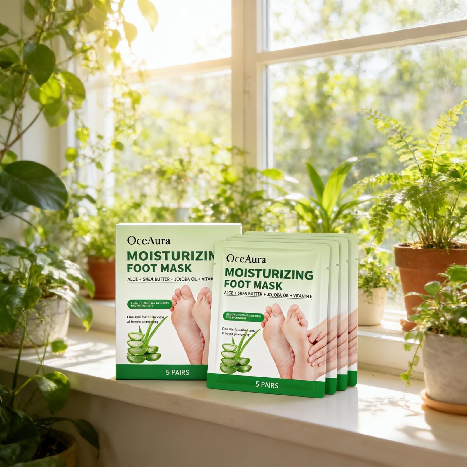 OceAura Moisturizing Foot Mask - Shea Butter Raw 리뷰 및 가격