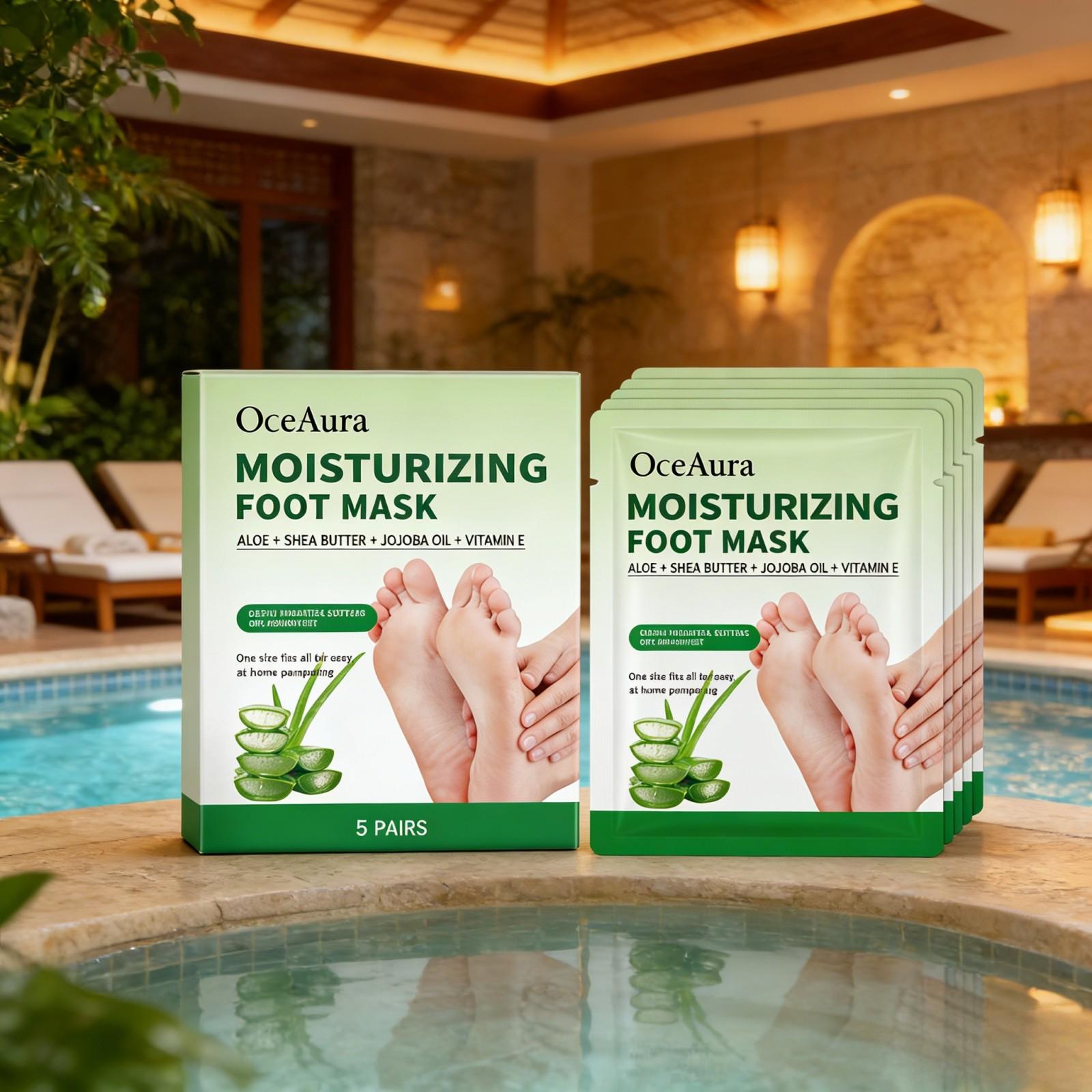 OceAura Moisturizing Foot Mask - Shea Butter Raw 리뷰 및 가격