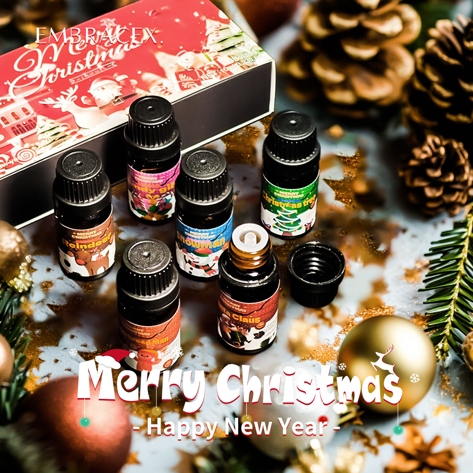6PC/1PC 10ML Merry Christmas E - Soap Making Friend 리뷰 및 가격