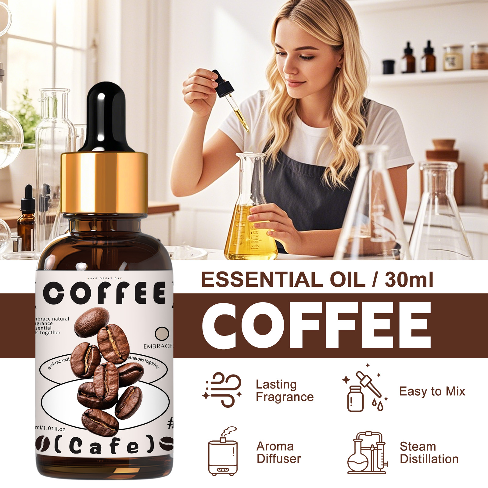 30ml Coffee Essential Oil  For - Soap Making Friend 리뷰 및 가격