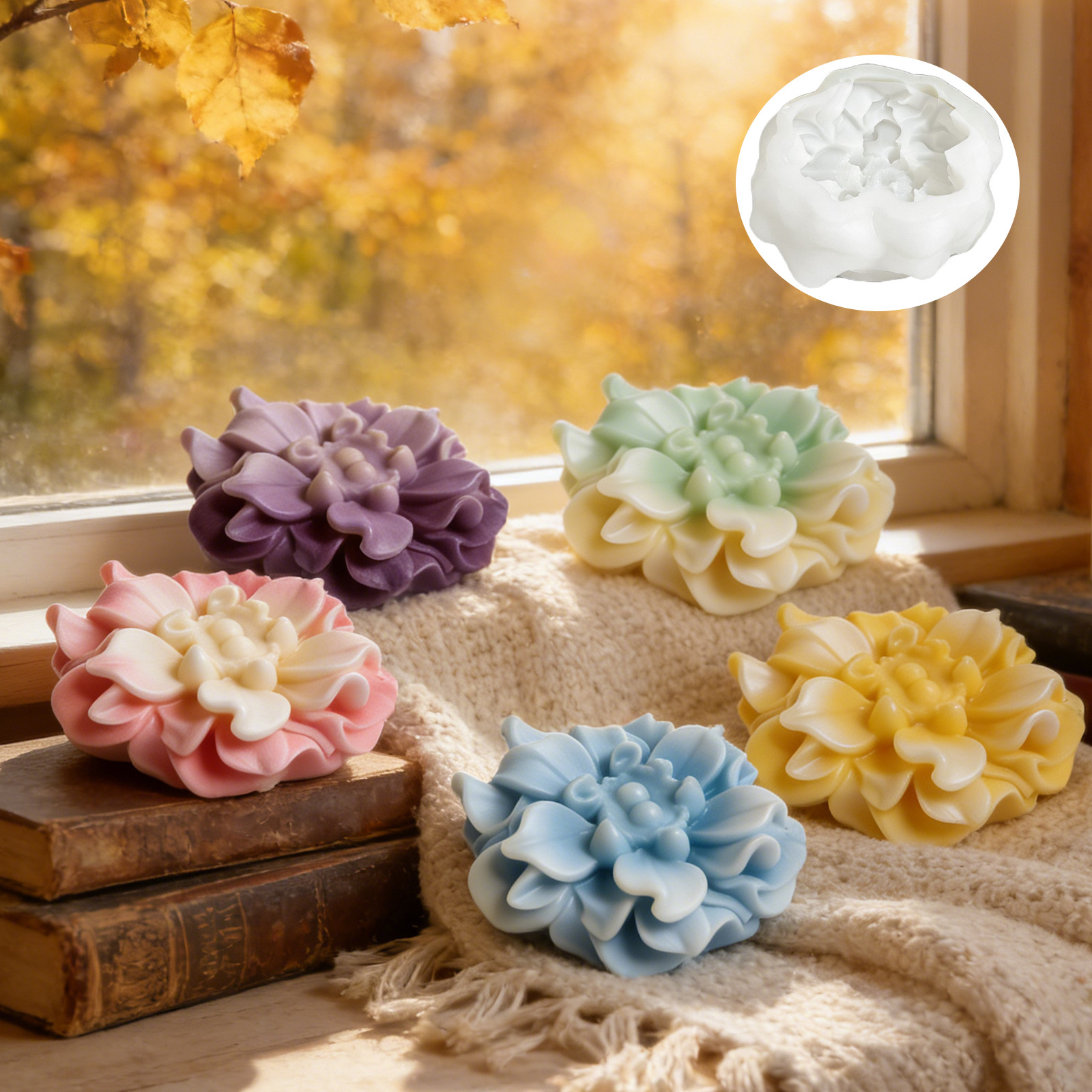 Silicone Mold Flower Shape 3D  - Soap Making Hobby 리뷰 및 가격