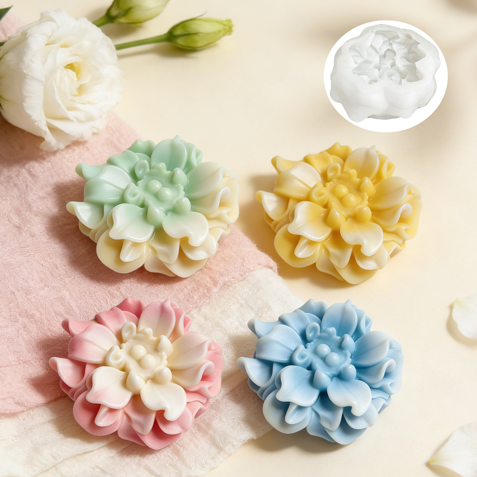Silicone Mold Flower Shape 3D  - Soap Making Hobby 리뷰 및 가격