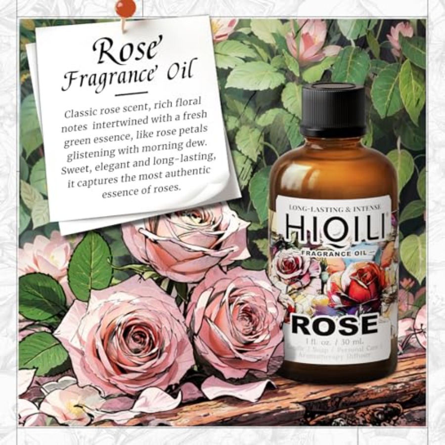 HIQILI Rose Fragrance Oil for  - Soap Making Essential Oils 리뷰 및 가격