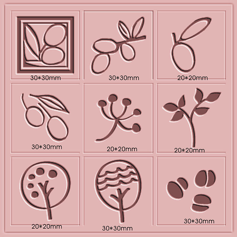 Custom Logo Flower Plants Seri - Soap Stamp Custom 리뷰 및 가격