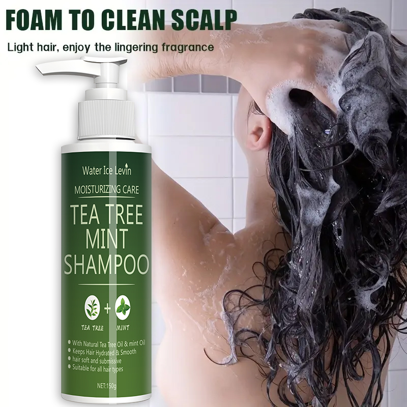 Tea Tree Mint Shampoo Natural  - Shea Butter Raw 리뷰 및 가격