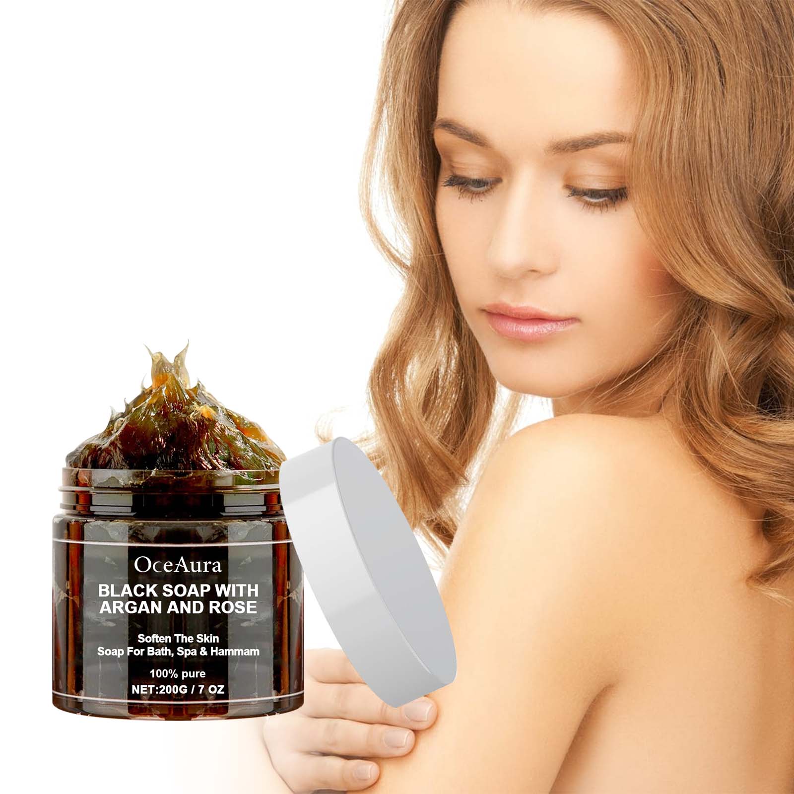 OCEAURA Black Soap With Argan  - Castor Oil Soap 리뷰 및 가격