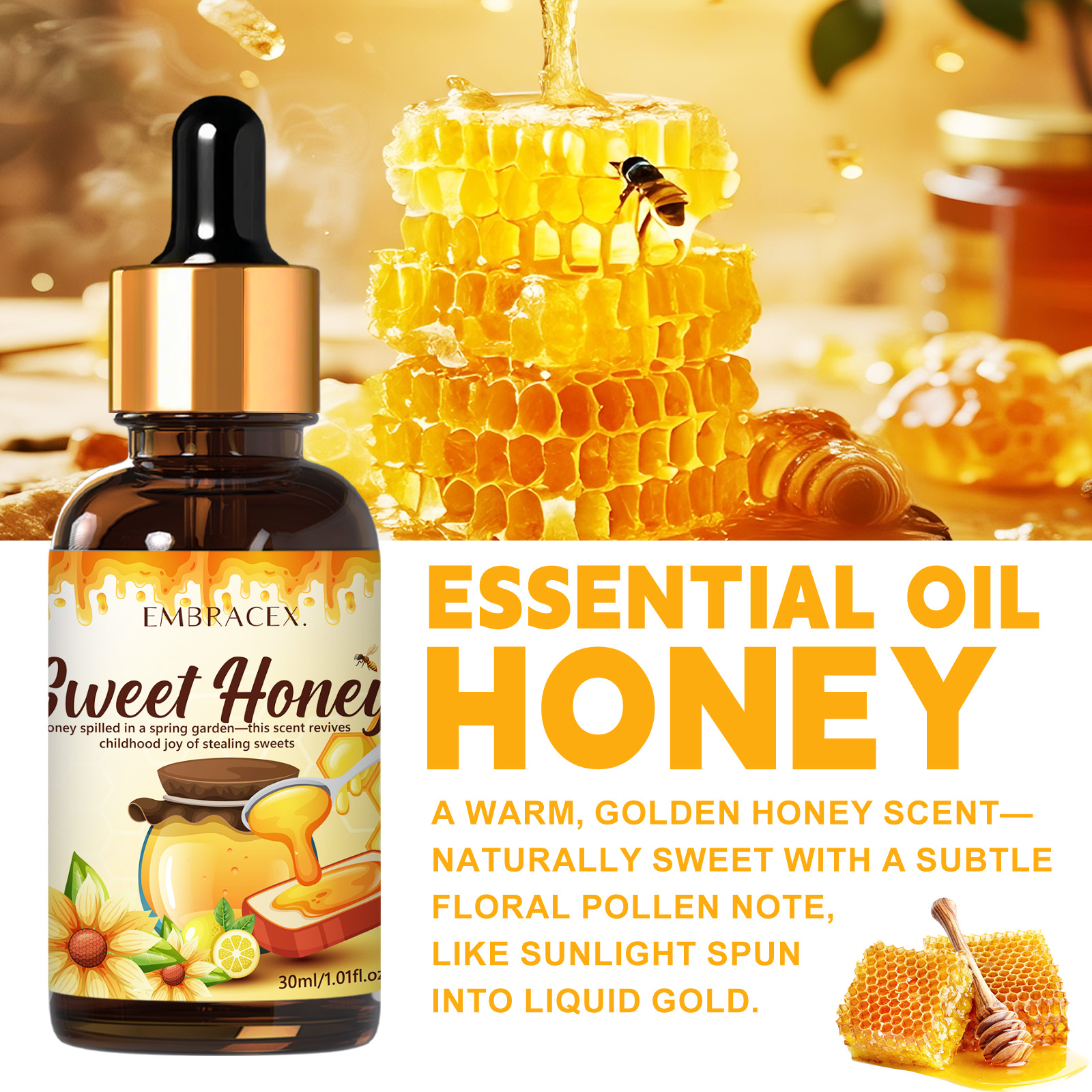 30ml Honey Essential Oil Food  - Soap Making Friend 리뷰 및 가격