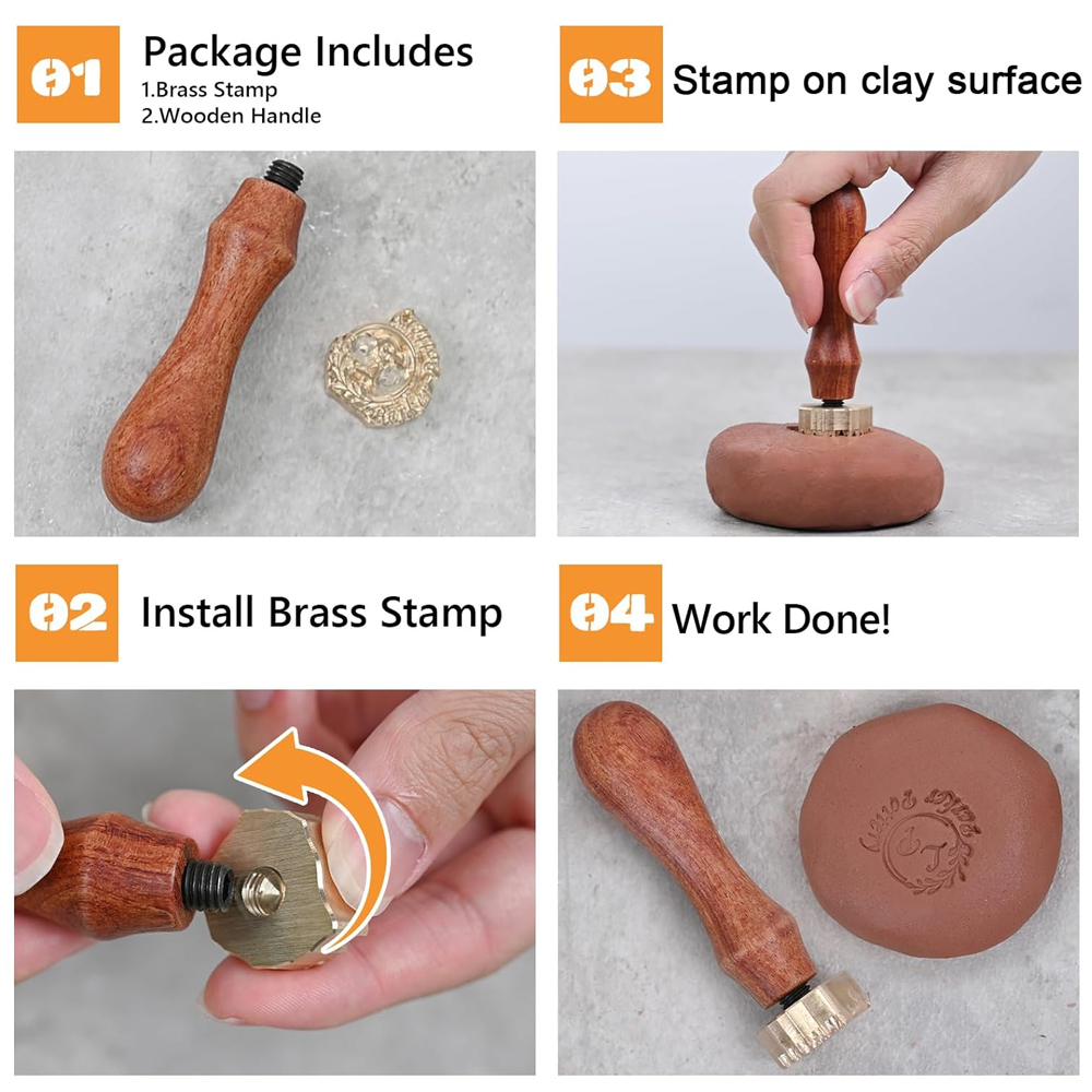 Personalized Clay Stamp with 1 - Soap Stamp Custom 리뷰 및 가격