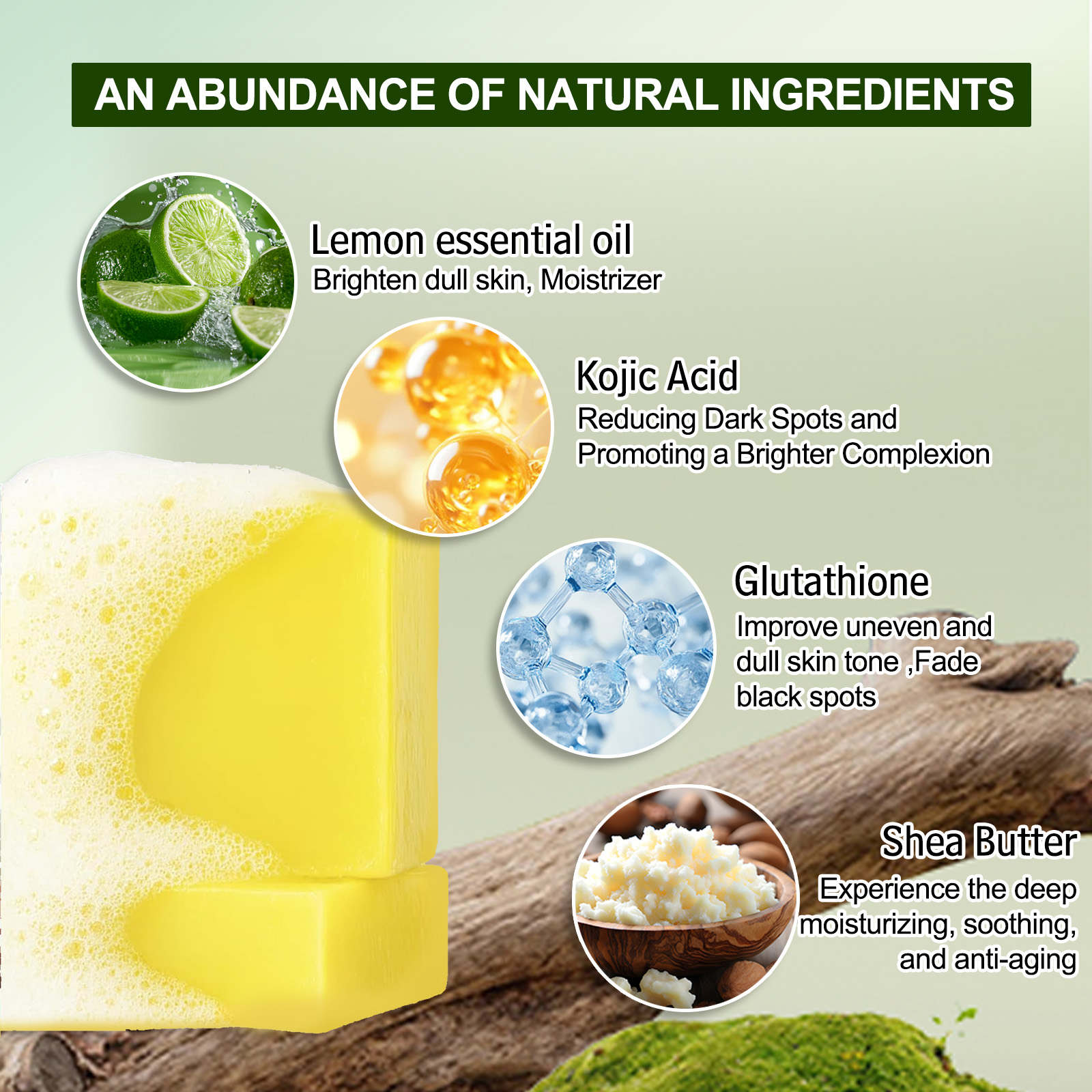 WK JALY Whitening Lemon Soap,  - Shea Butter Raw 리뷰 및 가격